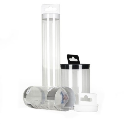 2019 Custom Clear Pvc Plastic Cylinders Packaging PVC Cylinder Tube Box With pp lid