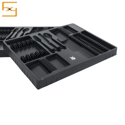 Hot Sale PS Vaccum Forming Plastic Tray knife And Fork Packing Tray