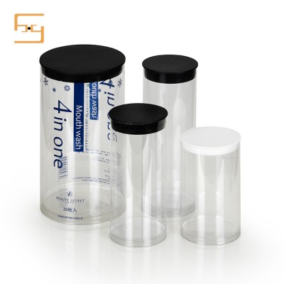 PVC/PETG Clear Tube Gift Boxes /Round Tube Packaging for Gifts