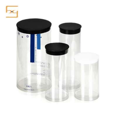 Custom Printed PVC Cylinder Box Clear PVC Cylinder Tube Box for Electronic